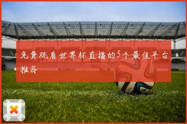 免费观看世界杯直播的5个最佳平台推荐